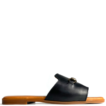 Flat horsebit sandals