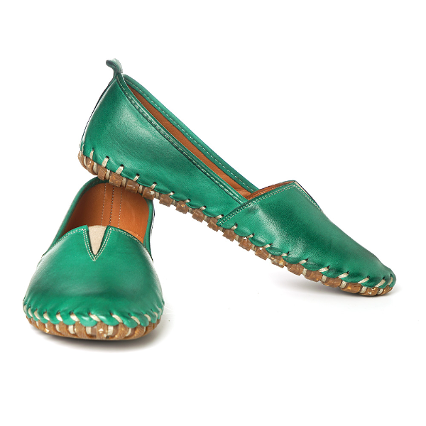 Flat Green ballerina/babouche