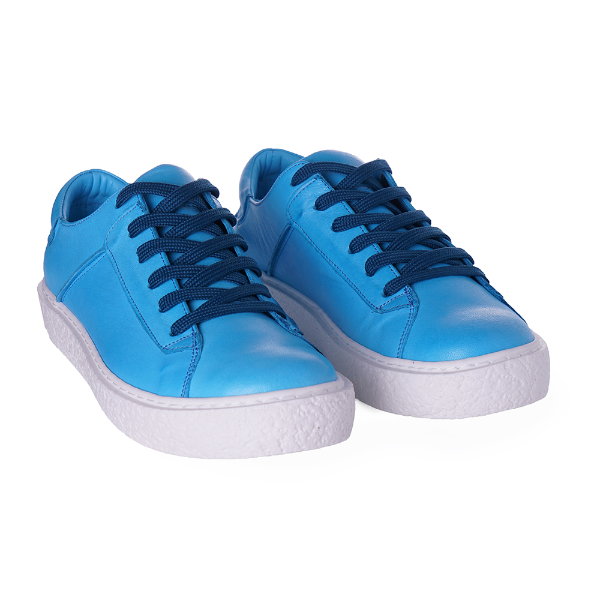 Low top aqua sneakers