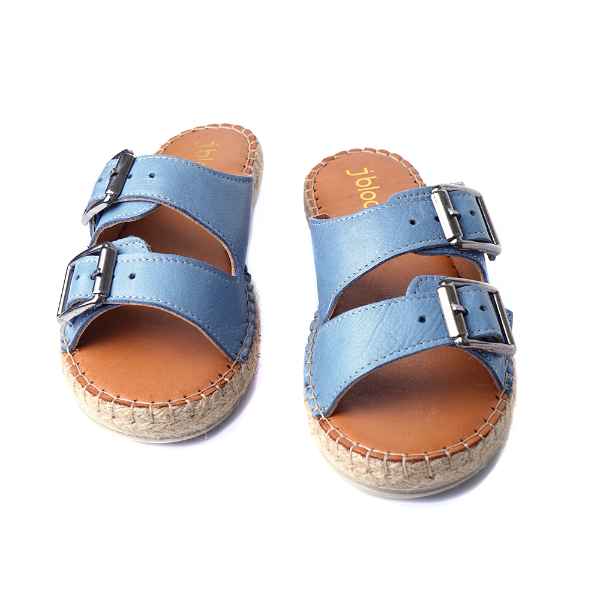 Flat espadrilles slide sandals 